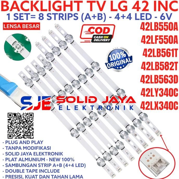 Backlight Tv Led Lg 42Lf550 42Lb550 42Lf 42Lb Lampu 6V 6 Volt Bl 8K