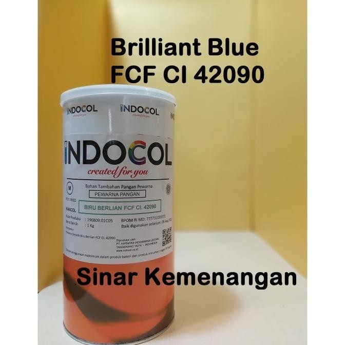 

Pewarna Makanan Indocol Brilliant Blue Ci 42090; 1 Kg