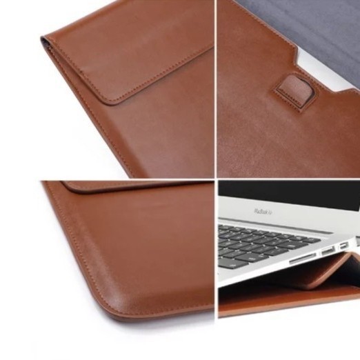 Tas Macbook Air 11 12 Inch Sleeve Tas Leather Case Kulit Cover Laptop