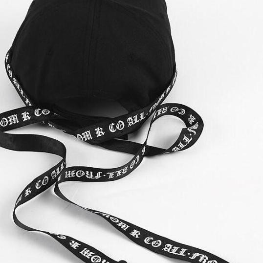 Ilhamriof Topi Baseball Pria Dewasa Visor Gaya Hip Hop Tali Panjang