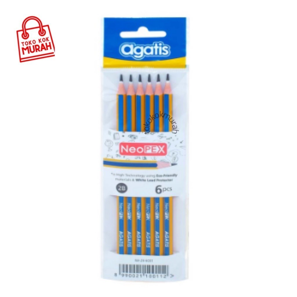 

Agatis Neopex Hexagonal Graphite Pensil 2B Set 6 NH-2B-6O01