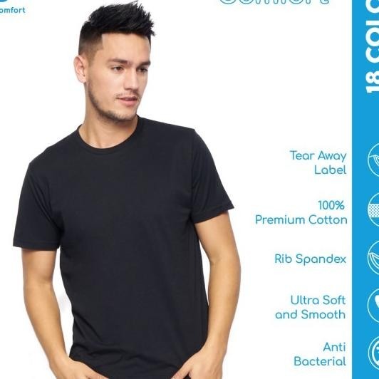 Kaos Polos Koze Combed 30 S ( Comfort Bla )