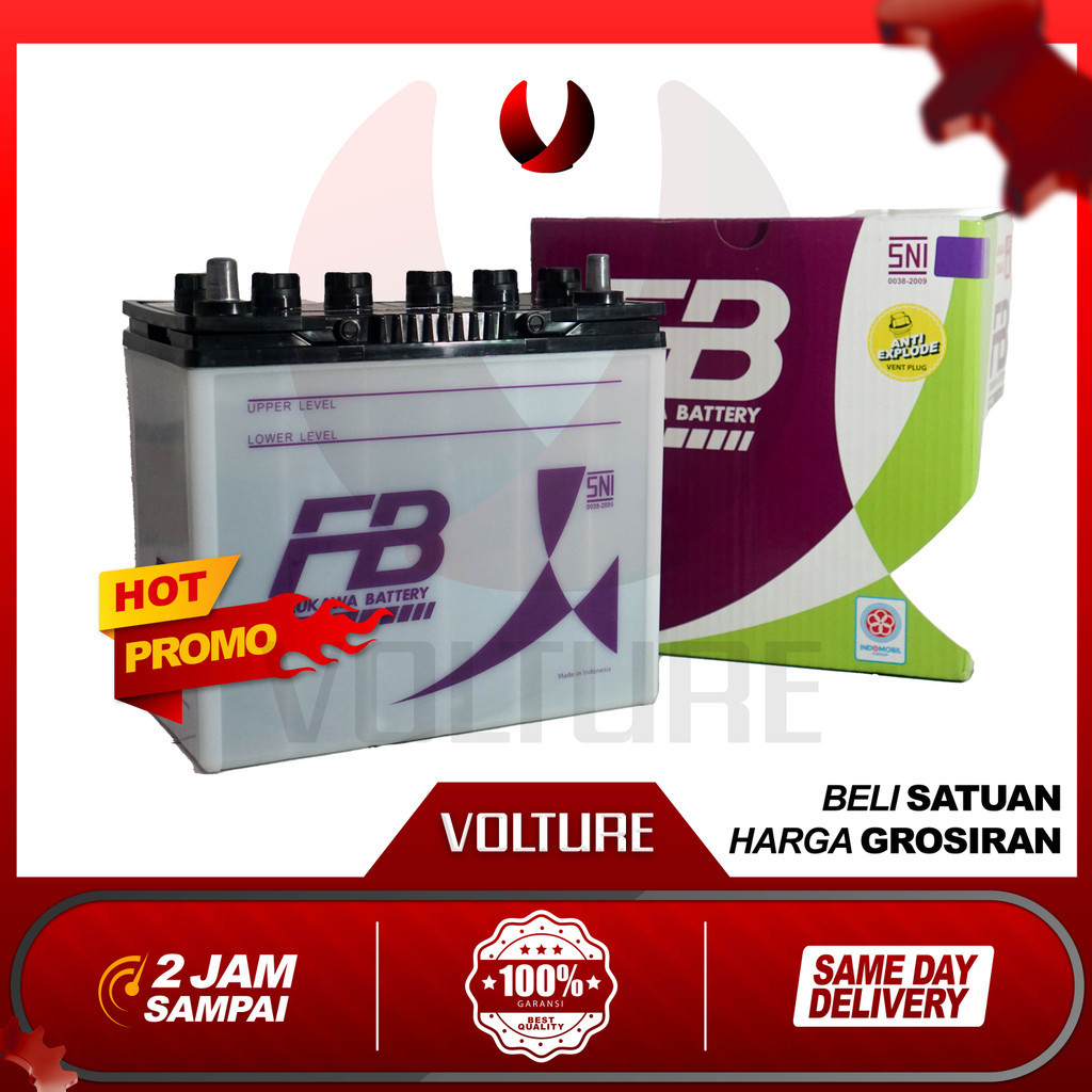 Aki mobil (Garansi 10 Bulan) Furukawa battery hybrid ORI OEM INDOMOBIL NS60 46b24R 45ah  Avanza Velo