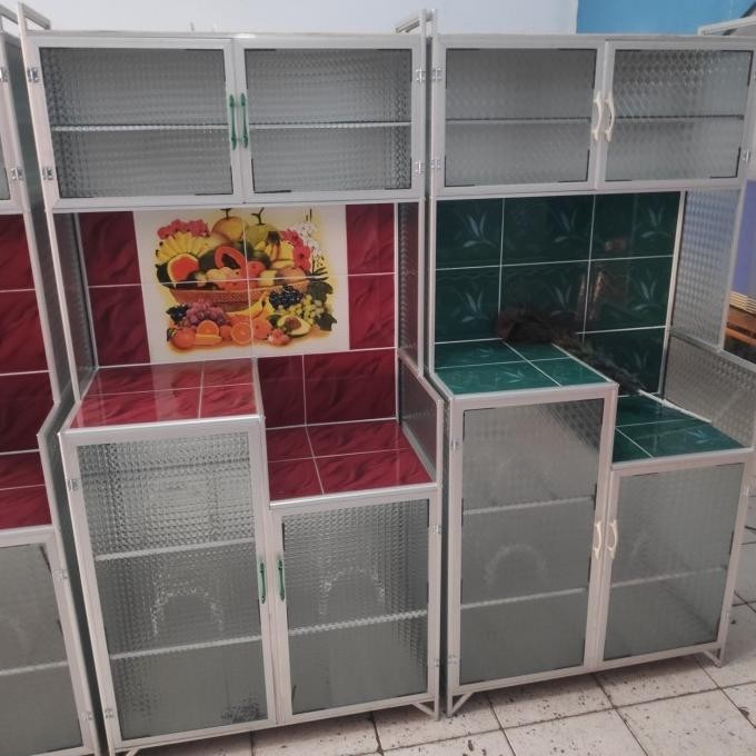 Lemari Rak Piring Alumunium 2 Pintu