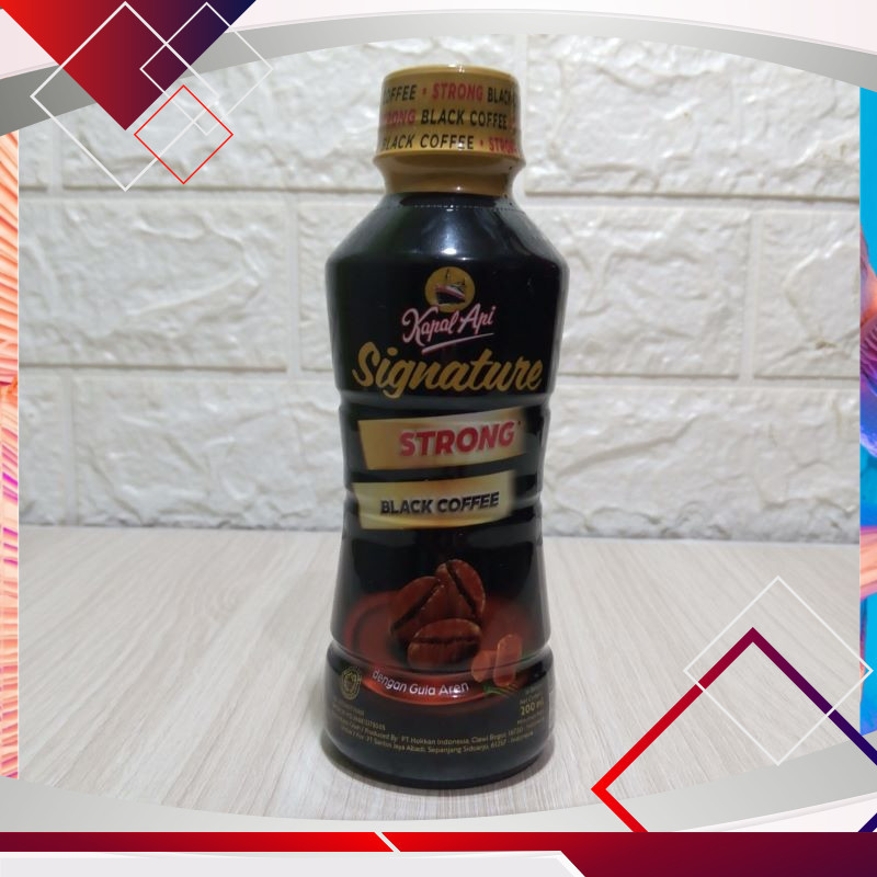 

Kapal Api Signature Strong Black Cofee Botol 200ml .
