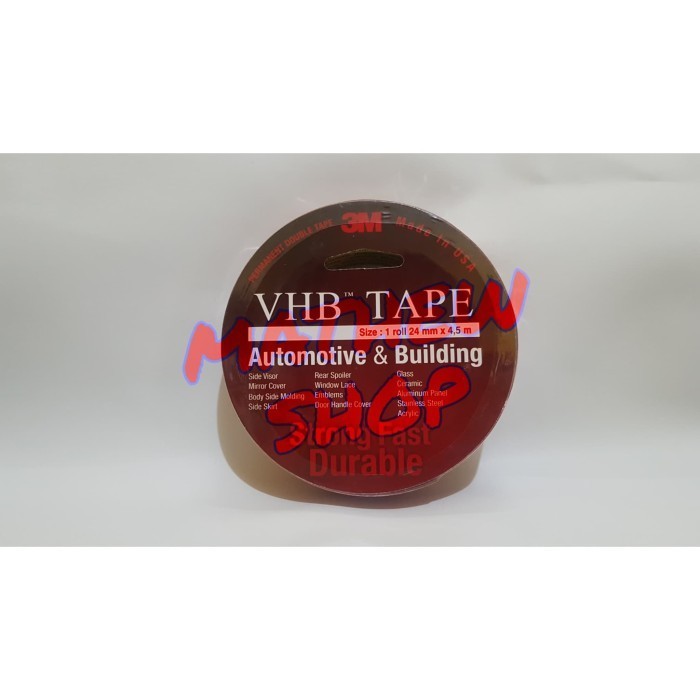 

3M Vhb Tape Double Tape 24 Mm X 4.5 M Asli Perekat Merah 3 M Original