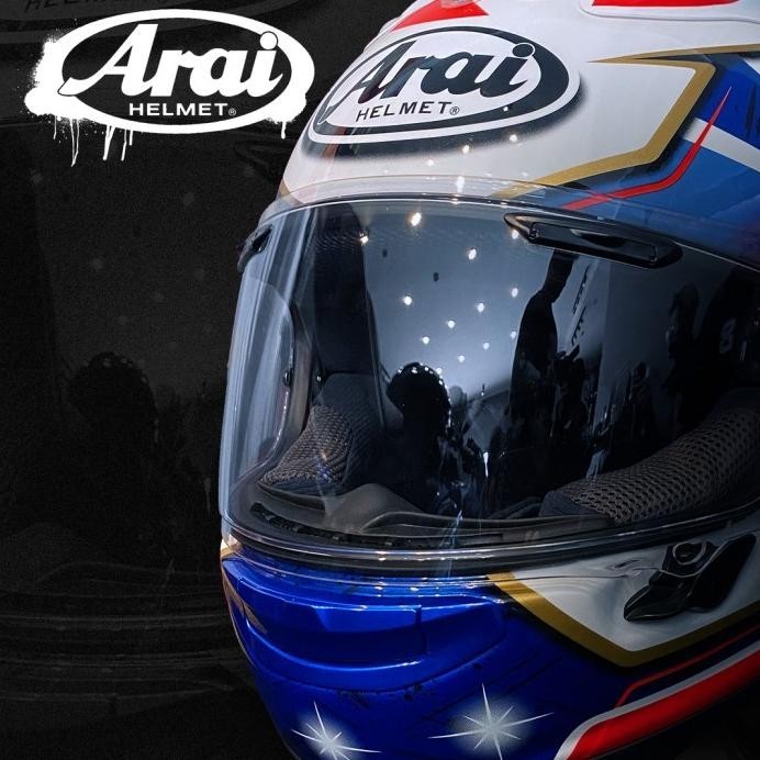 HELM ARAI RX7X DANI PEDROSA SPIRIT SAMURAI BLUE