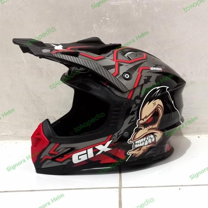 HELM GIX CROSS GORILLA RED