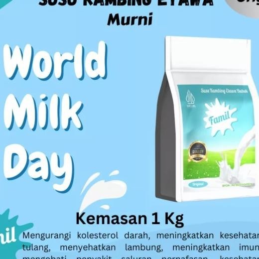 

Susu Kambing Etawa Bubuk 1 Kg Halal Fal Imun Booster Aman Semua Usia