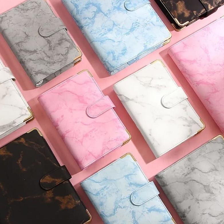 

Fe24 A6 Binder Kulit Motif Marmer Luxury 6 Ring Super Sale