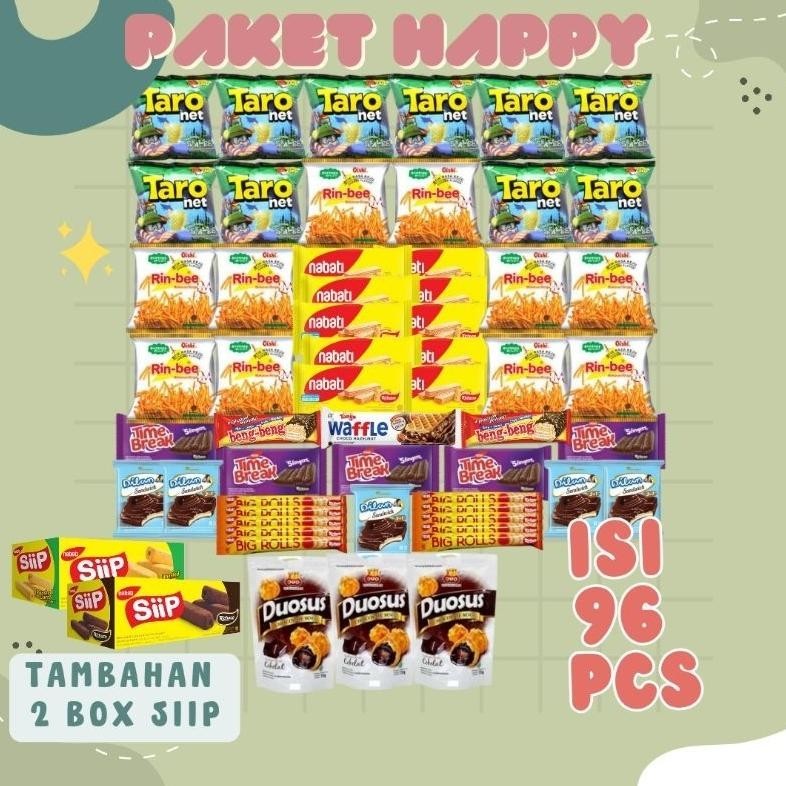 

we-12 Paket Snack Cemilan isi 96 pcs Hemat