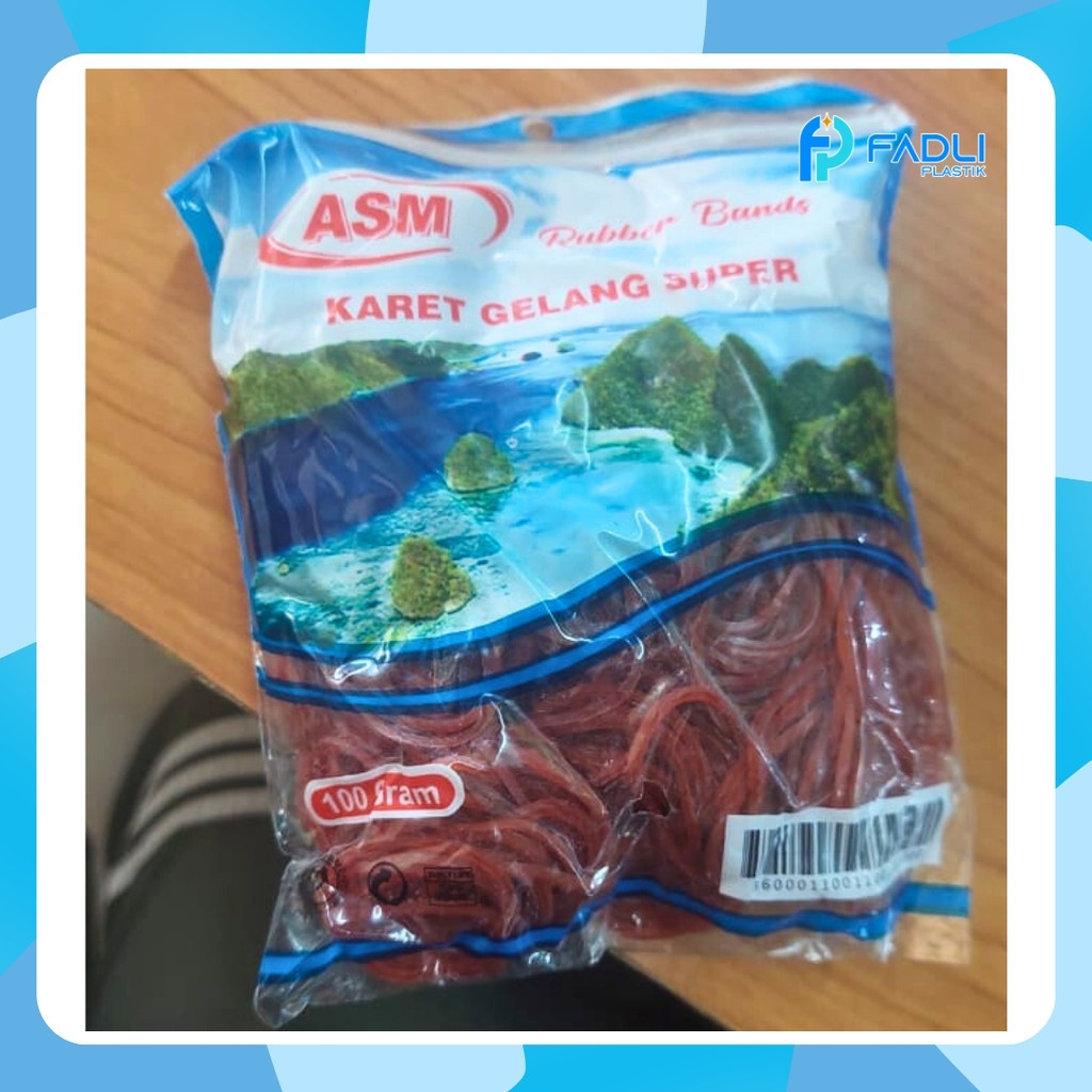 

Karet Gelang Merah merk ASM 100 gram