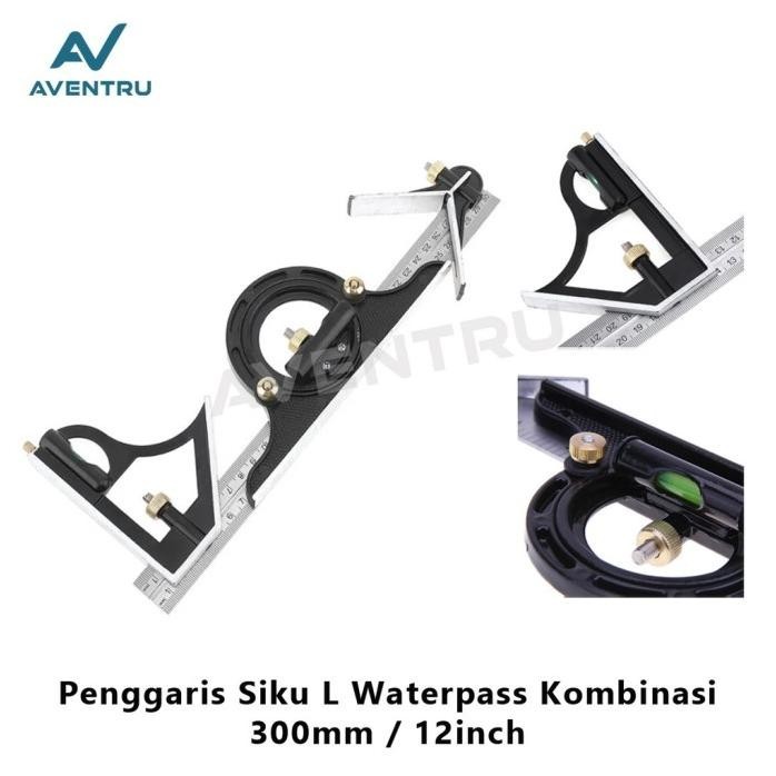 

OC610 PENGGARIS SIKU L WATERPASS KOMBINASI SQUARE RULER SUDUT PRESISI