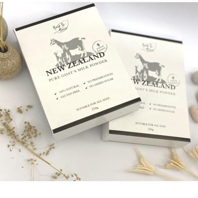 

Back to Basic New Zealand Goat Milk Powder susu kambing bubuk anjing