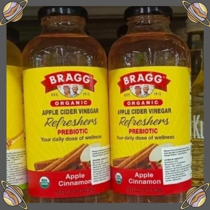 

[CLS] BRAGG ORGANIC APPLE CIDER VINEGAR PREBIOTIC APPLE CINAMON DRINK 473 ML