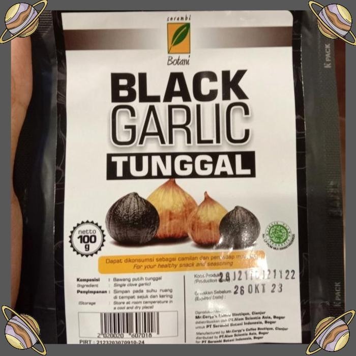 

[CLS] BLACK GARLIC TUNGGAL 100 GR/SERAMBI BOTANI