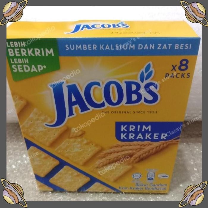 

[CLS] ORIGINAL CREAM CRACKERS JACOBS CRACKER 8 PEK/ BISKUIT GANDUM