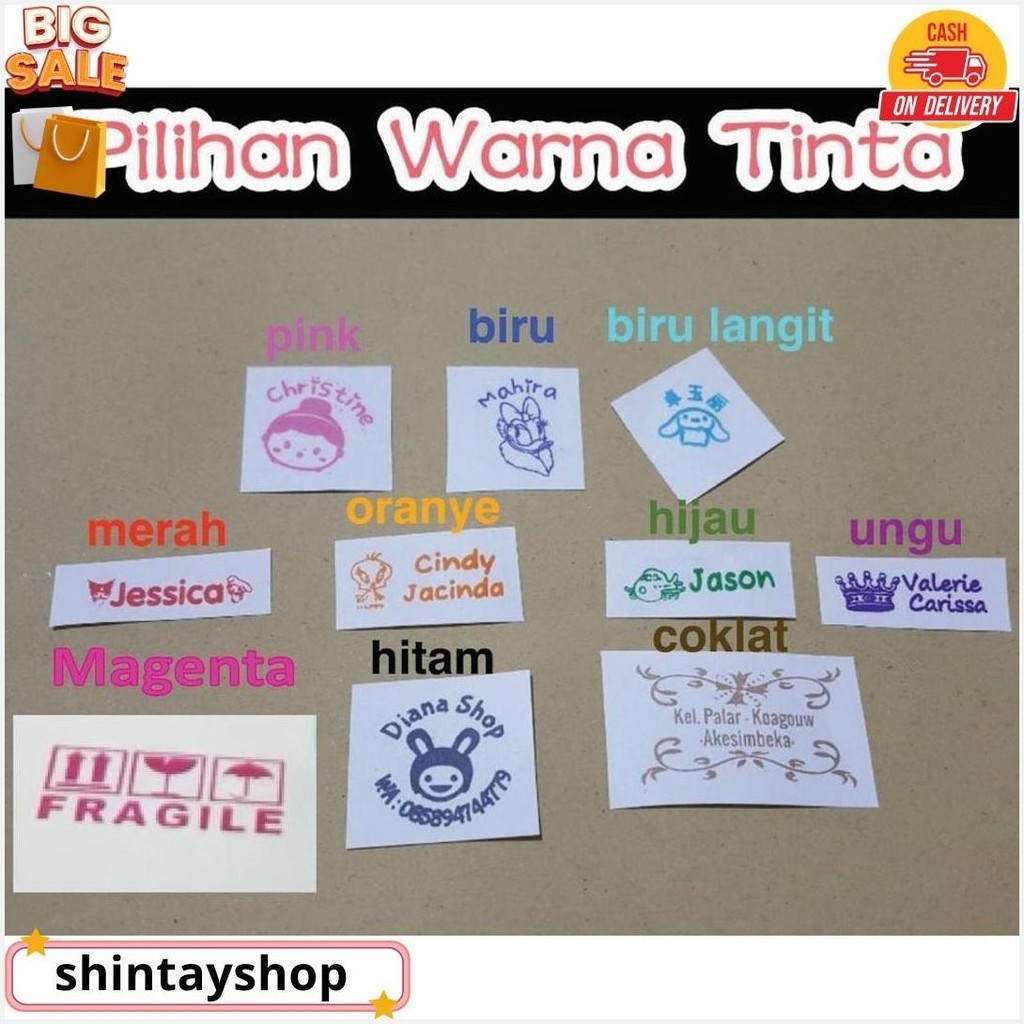 

Custom Stamp (Stempel Anak Atau Profesi) Gantungan Kunci Water World (Ww Ganci) Series 2 Termurah Banget