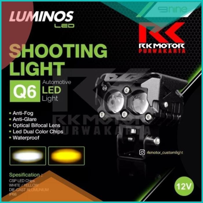 Lampu Led D3 Sorot Tembak Laser Motor Mobil Tembus Kabut Luminos Q6 8J