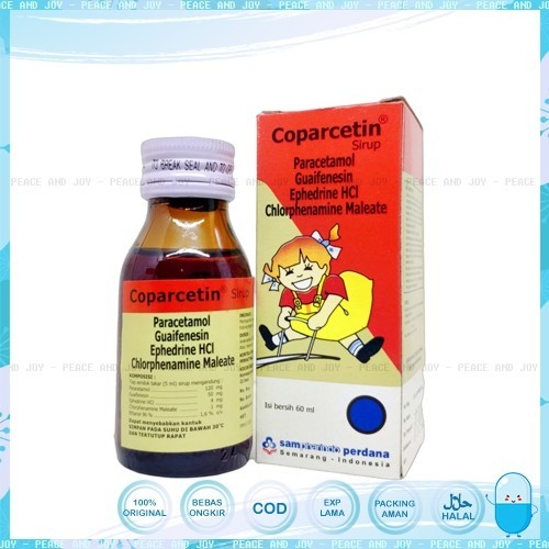 COPARCETIN SYRUP 60 ML SIRUP MEMBANTU MENGATASI FLU DAN BATUK DIJAMIN ORIGINAL