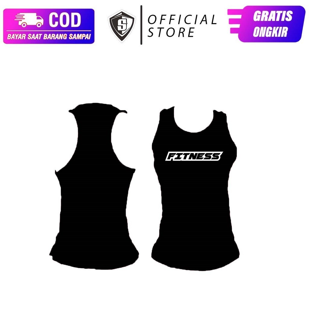 Baju Singlet Fitness Gym Pria Fitnes Fitness Elastis