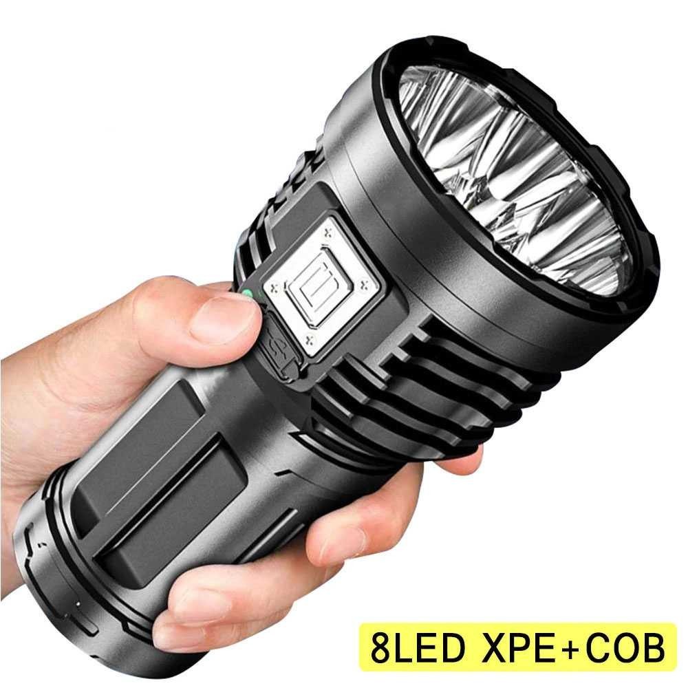 Zhiyu Senter LED Flashlight Waterproof USB Rechargeable XPE+COB - S11