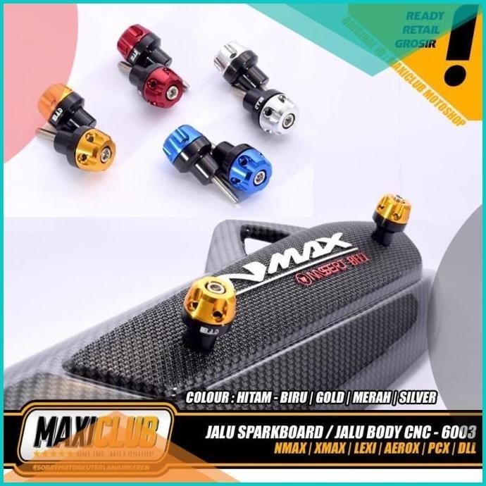 variasi NMAX PCX AEROX XMAX jalu bandul baut stang body sparkboard cnc