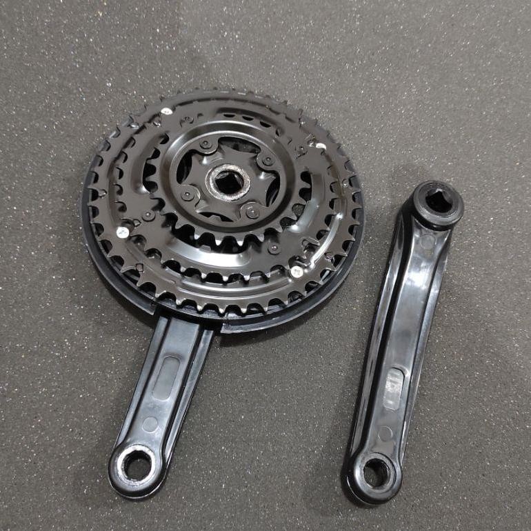 ew-45 Crankset Crank 3 Speed Gir gear Depan Triple Sped Sepeda MTB Balap Federal 24T 34T 42T BB Kota