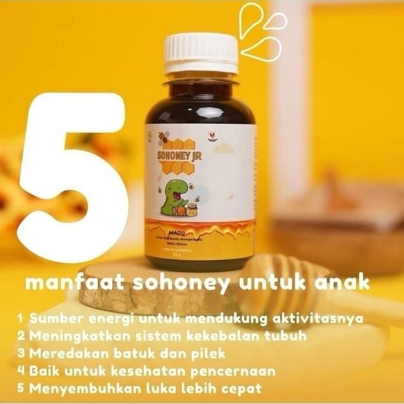

we-53 SOHONEY JR 100% Original Madu Penambah Nafsu Makan Anak Murah