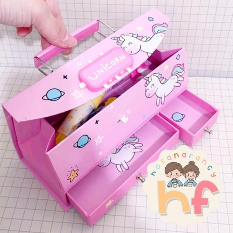 

Jy-56 Sanrio Kotak Pensil Anti Maling / Tempat Kotak Pensil Pakai Kode Laci--Ay128 Promo Special