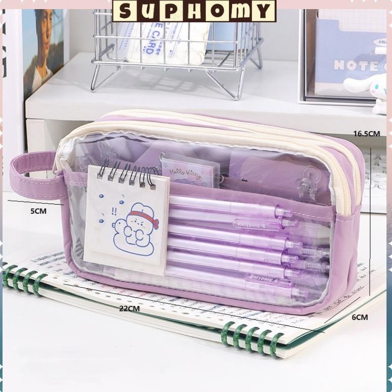 

Vd08 Kotak Pensil Aesthetic Tas Penatempat Pencil Tas Pensil Tempat Alat Tulis Kapasitas Besar Beli Lokal