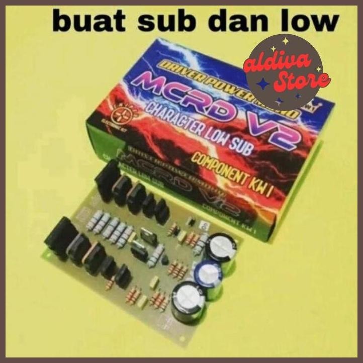 KIT MCRD V2 KARAKTER LOW SUB BME / Kit Driver Power Mono MCRD V2 Komponen Terbaik aldiva_77