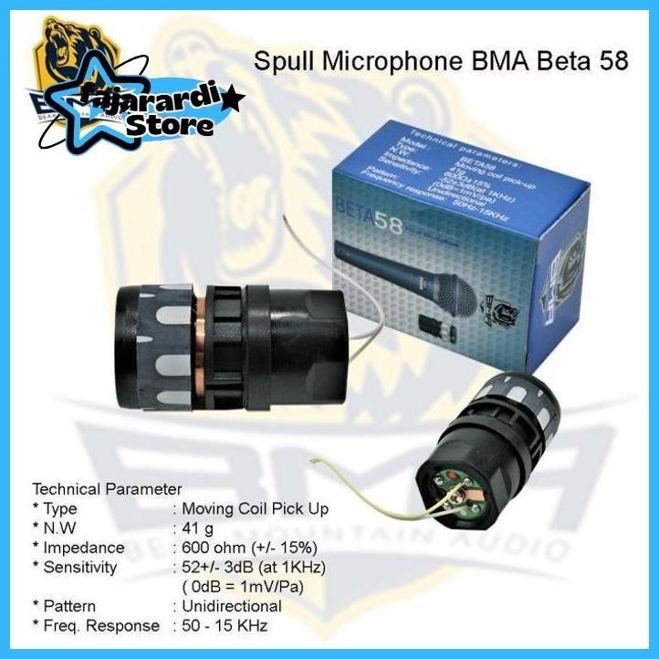 [BMA - SPUL MIC] SPUL MIC SHURE BETA 58A MERK BMA ASLI fajarardi085