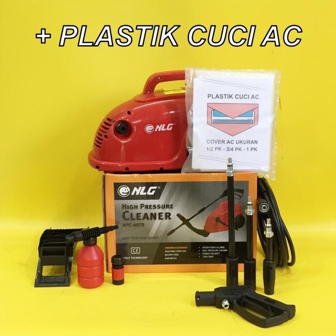 STEAM CUCI MOBIL / HIGH PRESSURE NLG HPC-40TS 40 BAR + PLASTIK CUCI AC