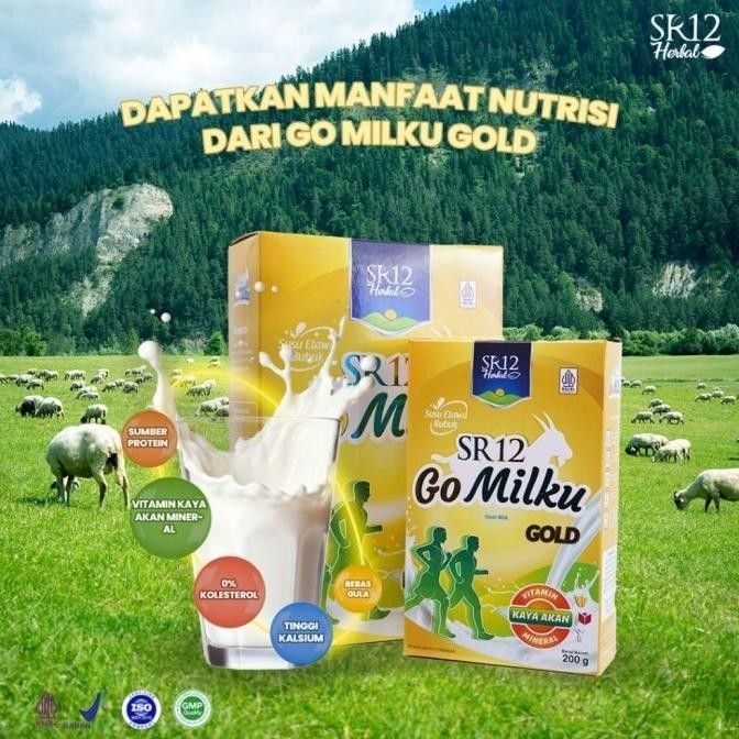 

GOMILKU GOLD SR12 Susu Gold dilengkapi kandungan Ekstrak Jahe