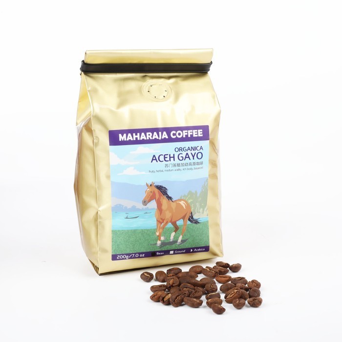 

Kopi Gayo Organica Aceh 200G Sangrai Arabika Maharaja