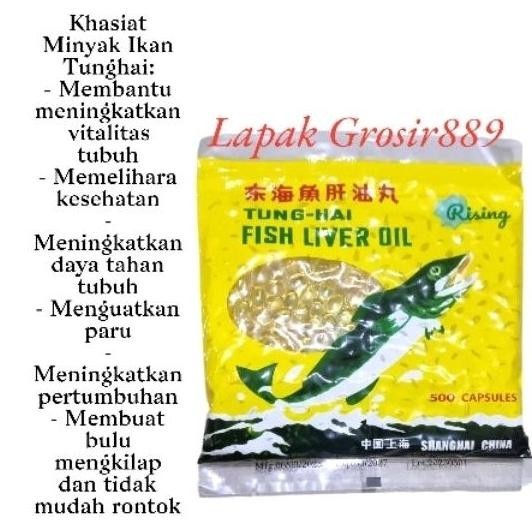 BISA COD Tung Hai Fish Liver Oil - Tunghai - Minyak ikan isi 500's a-123
