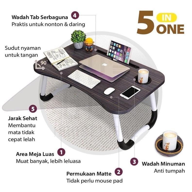 BISA COD Meja Lipat Serbaguna GSF 1087 Meja Laptop Meja Belajar Portable Free Packing Bubble Wrap GS