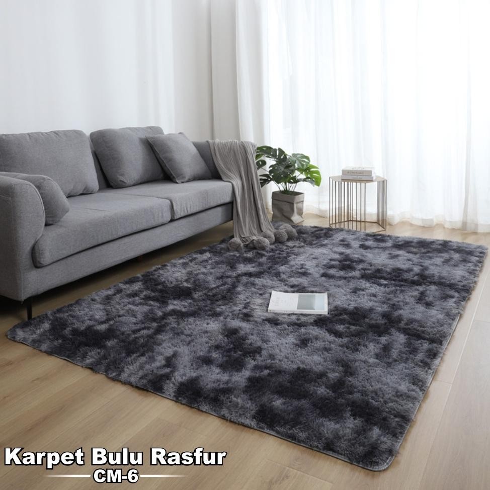 Termurah Orange Karpet Bulu Rasfur Tebal Ukuran 90Cmx150Cm Karpet Bulu Tebal Aesthetic It34