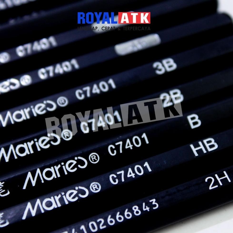 

Super Murah [12 Pcs] 1 Set Maries Drawing Pencil 2H-14B - 1 Set Pensil Gambar Garansi