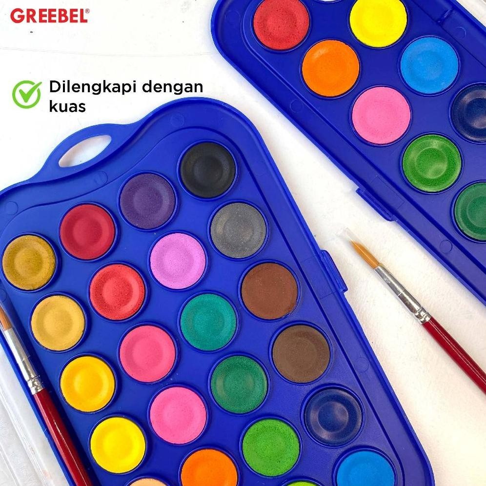 

Promo Greebel Cat Air Isi 12 24 36 48 Warna Watercolor Cake Gratis Kuas - Cat Air, Cat Lukis, Melukis, Mewarnai Hig Quality