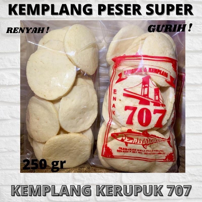 

KEMPLANG PESER SUPER 707/KERUPUK IKAN TENGGIRI (KUALITAS NO.1)/OLEH-OLEH PALEMBANG ASLI PALEMBANG