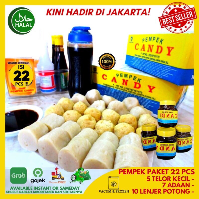 

PEMPEK CANDY PALEMBANG MPEK MPEK EMPEK EMPEK VACUM FROZEN ASLI PALEMBANG