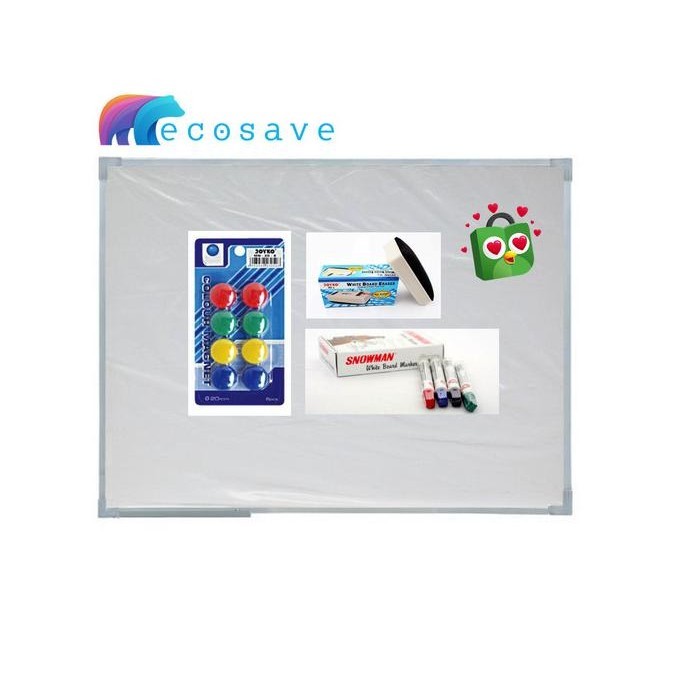 

White Board SAKANA 60 x 90 cm Papan Tulis Whiteboard 60x90cm Tanggung