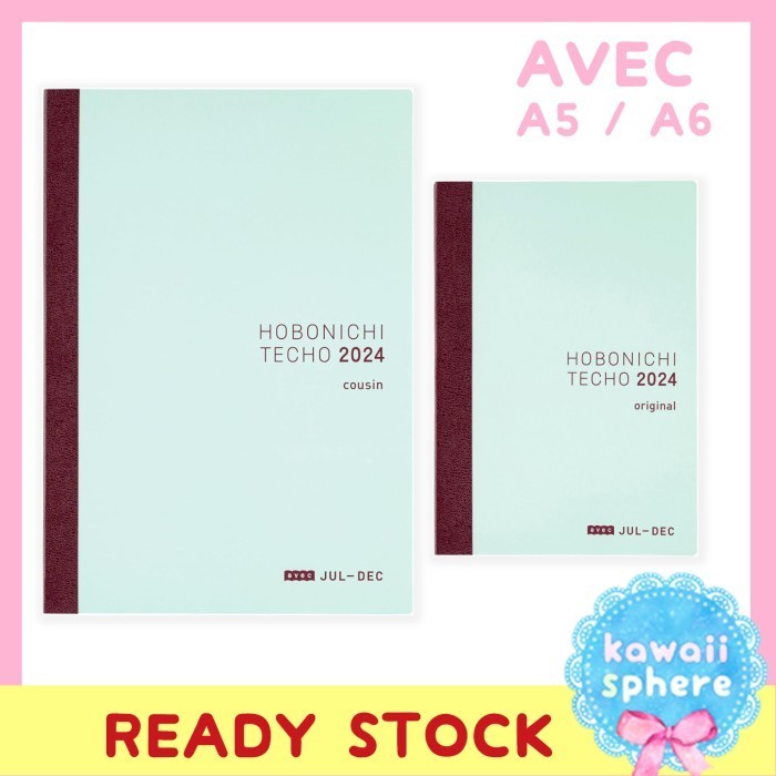 

Hobonichi Techo Avec Jul - Dec 2024 A5 / A6 Planner Hobonichi Avec 1/2 Year Ready Stock