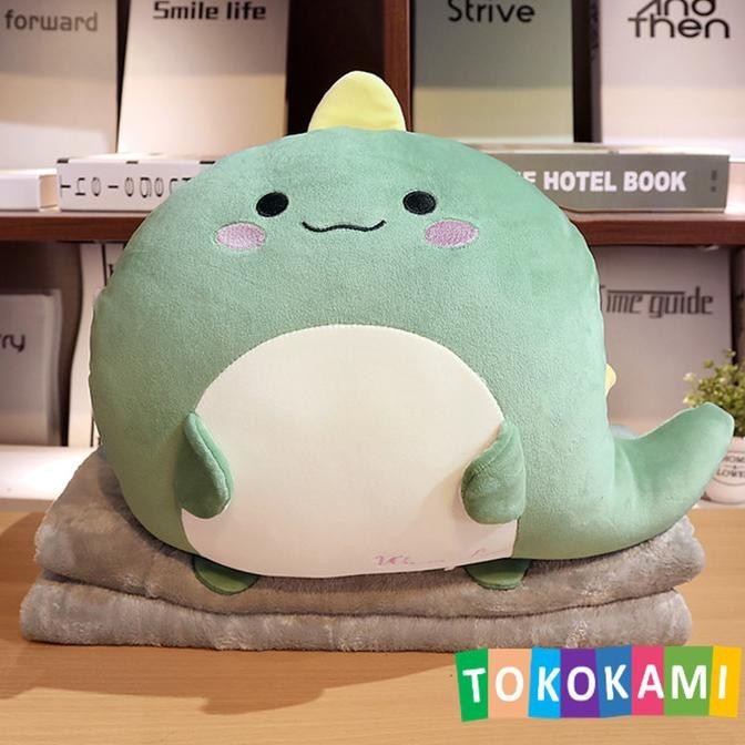 Boneka Balmut Bantal Selimut Karakter Dino