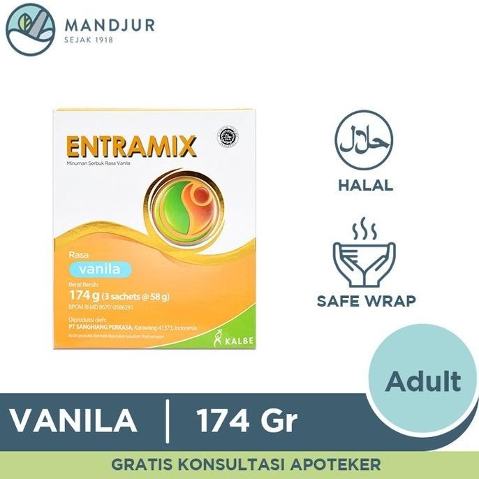 

Entramix Vanila 174 Gram - Susu Penambah Nutrisi Lansia dan Malnutrisi