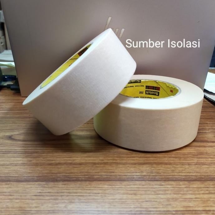 

3M Masking Tape 232 Lakban Kertas Lem Kertas 2"inx 55M Isolasi Ketas