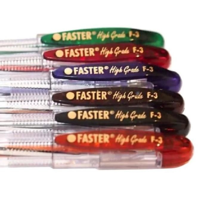 

An85 (12pcs) Pulpen / Pen / Pena / Bolpen Faster F3 0.5mm Murah