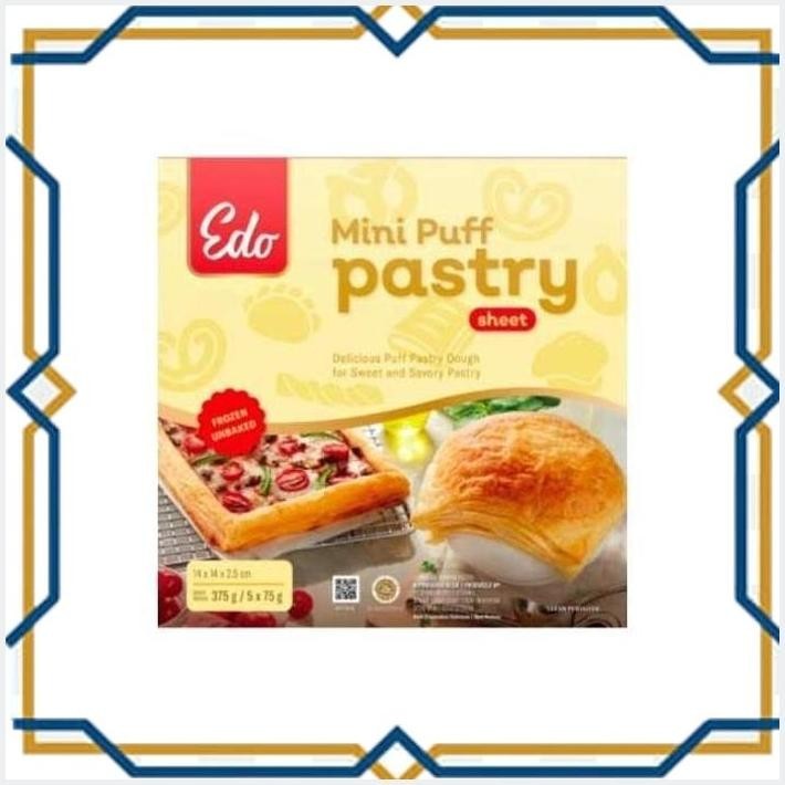 

[IKK] EDO MINI PUFF PASTRY SHEET 375 GR KULIT LEMBARAN ADONAN PASTRI HALAL